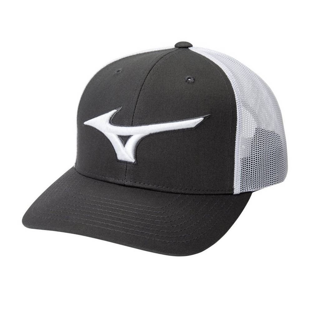 Mizuno Diamond Trucker - Bayan Şapka - Gri/Beyaz Türkiye (WJCMYN-127)